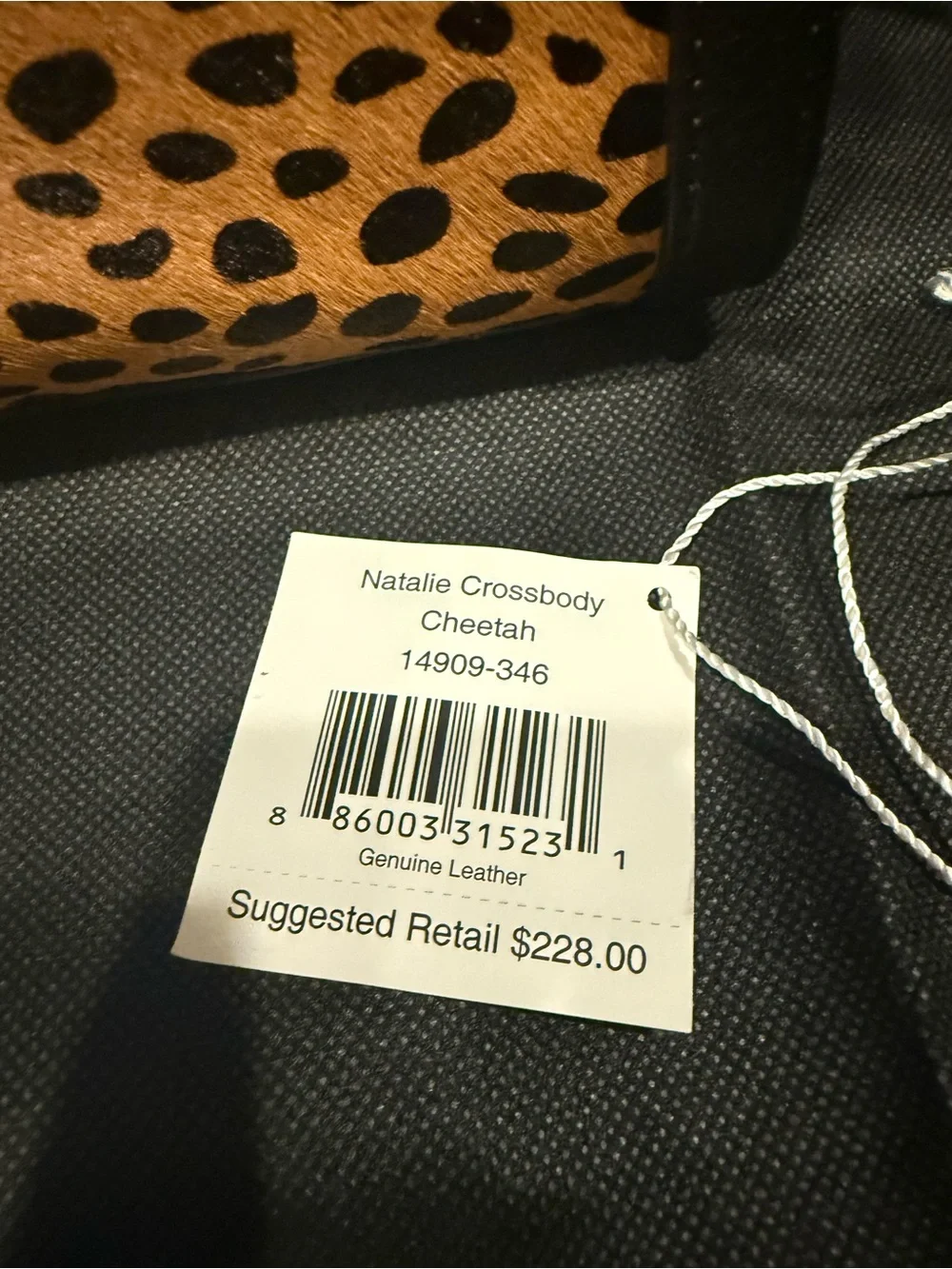 Vera Bradley Cheetah-Print Mini Satchel - Black & Tan